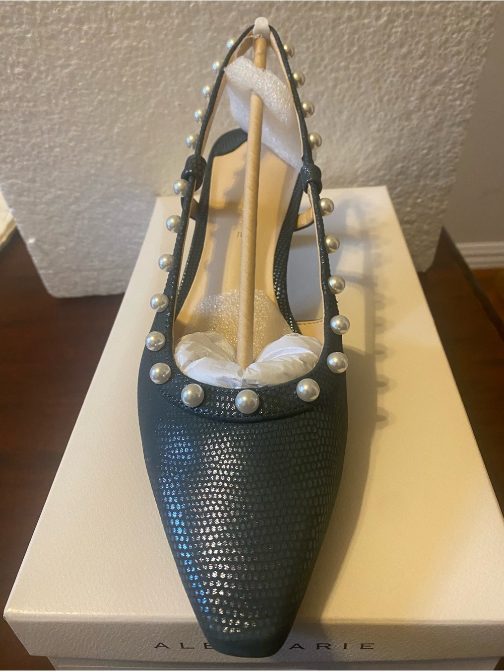 Alex Marie Embossed Slingback Pumps